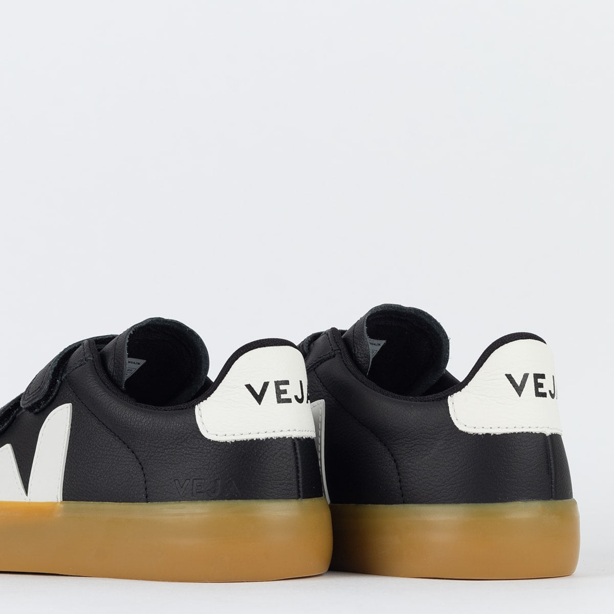Vert Schuhe Logo Chromefree Leder Schwarz Weiß
