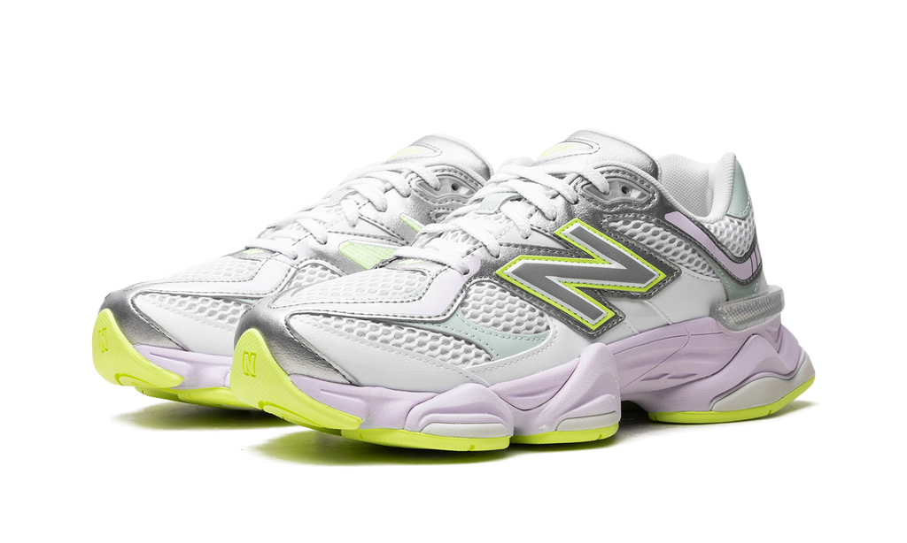 New Balance 9060 White Silver Metallic Taro