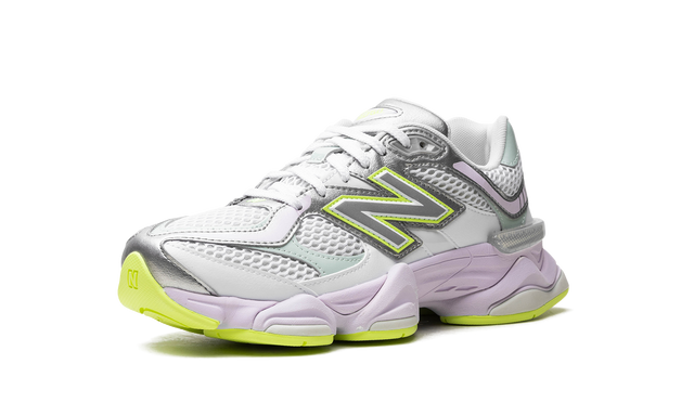 New Balance 9060 White Silver Metallic Taro