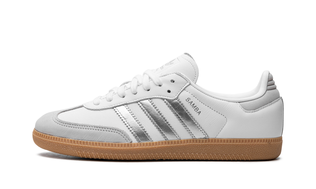 Adidas Samba White Silver Metallic Grey