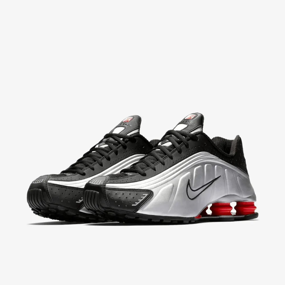Nike Shox R4 Schwarz Metallic Silber
