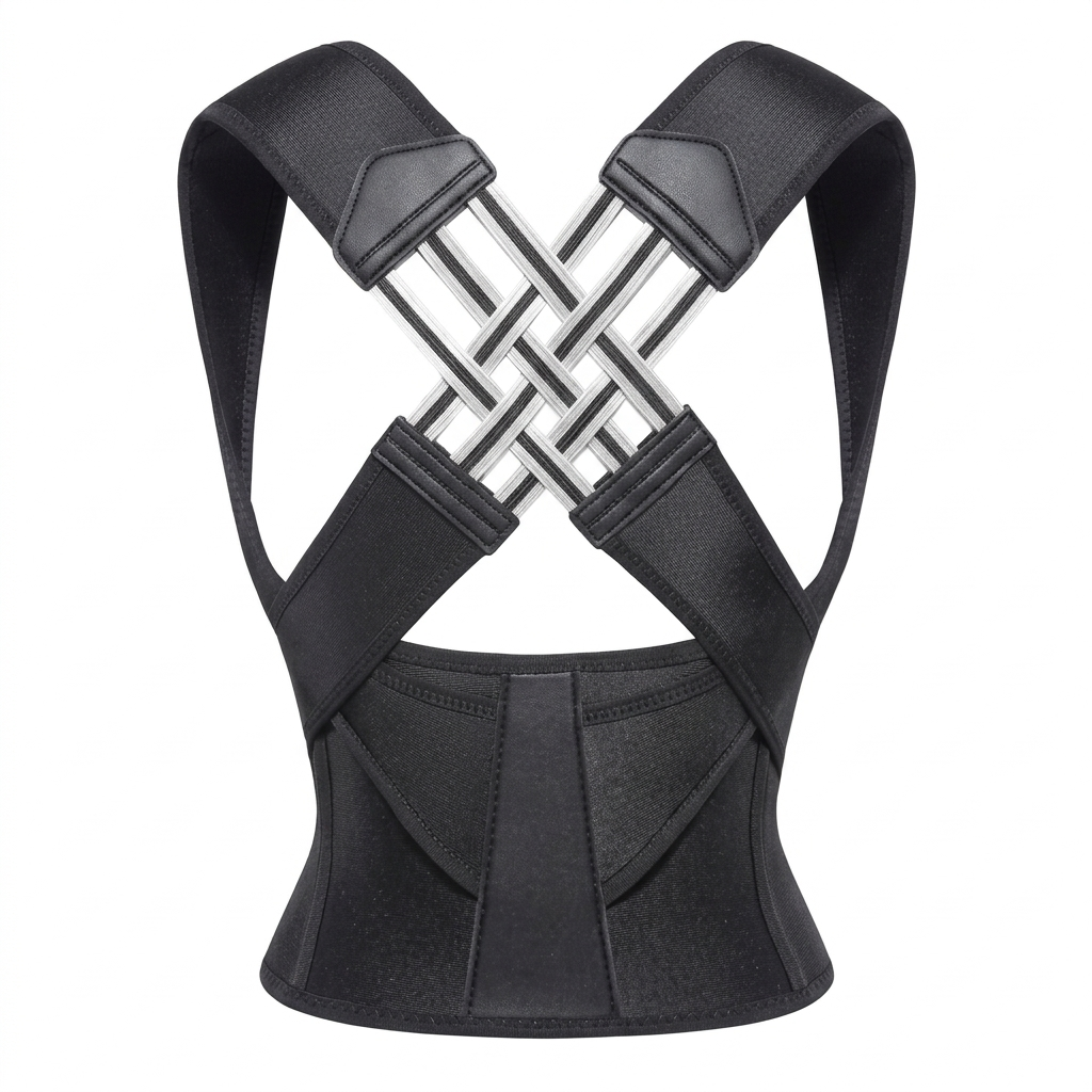 High-Compression Posture Support with Integrated Lumbar Belt