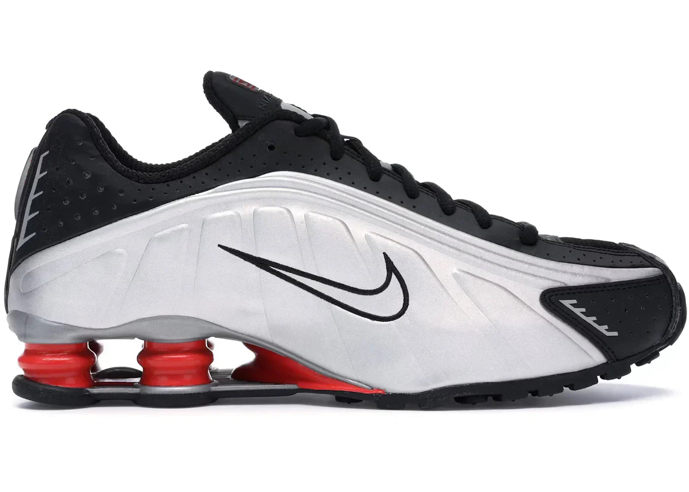 Nike Shox R4 Schwarz Metallic Silber