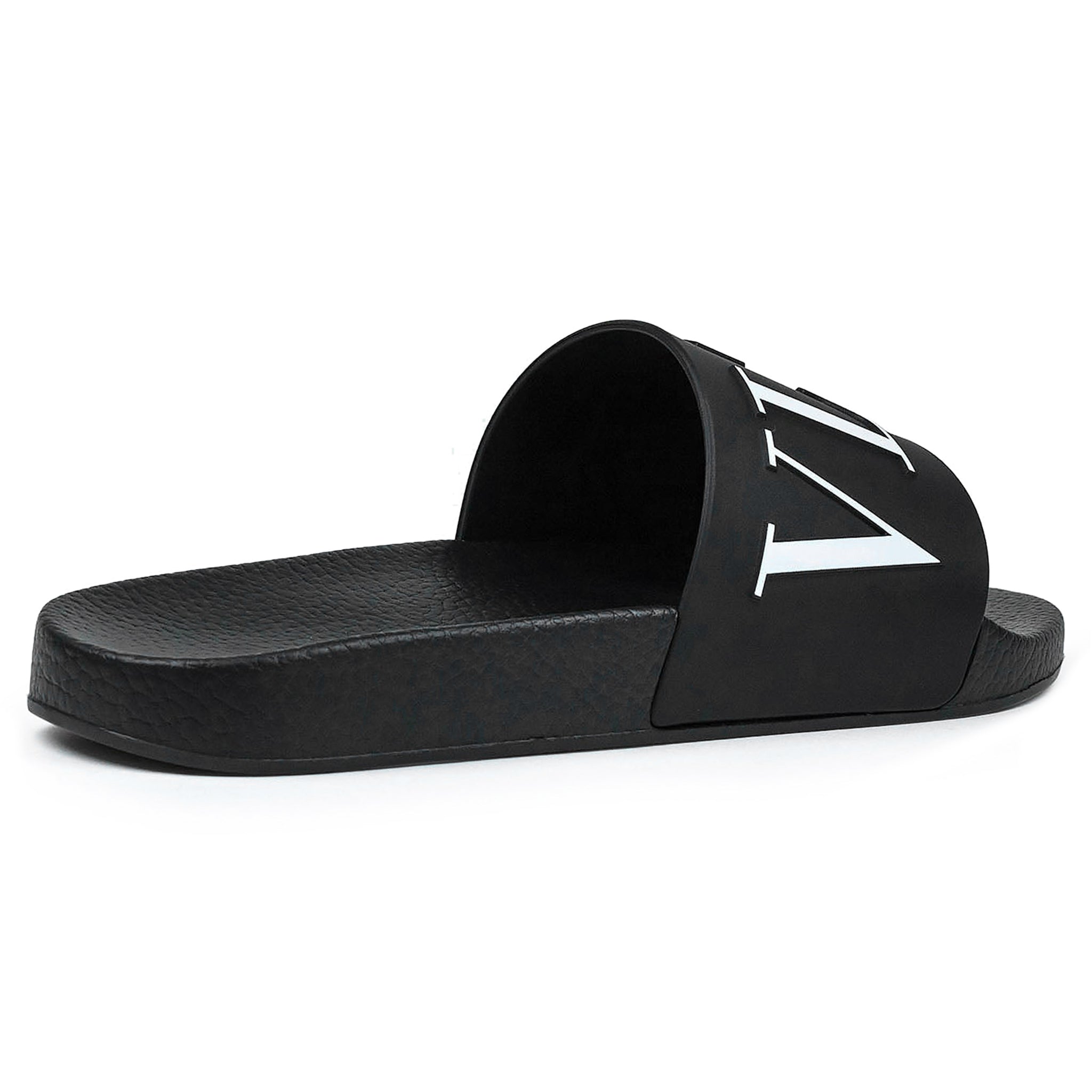 Valentino VLTN Badesandalen Schwarz