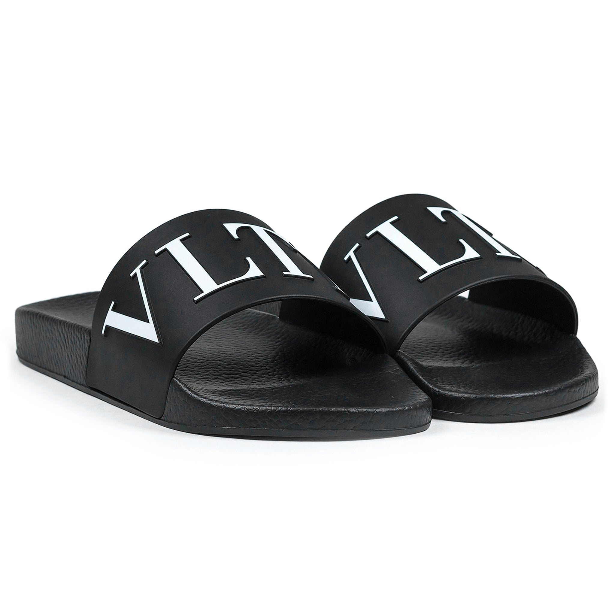 Valentino VLTN Badesandalen Schwarz