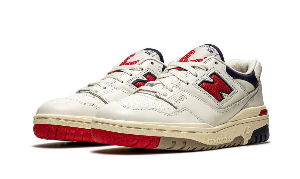 New Balance 550 Aime Leon Dore Weiß Navy Rot