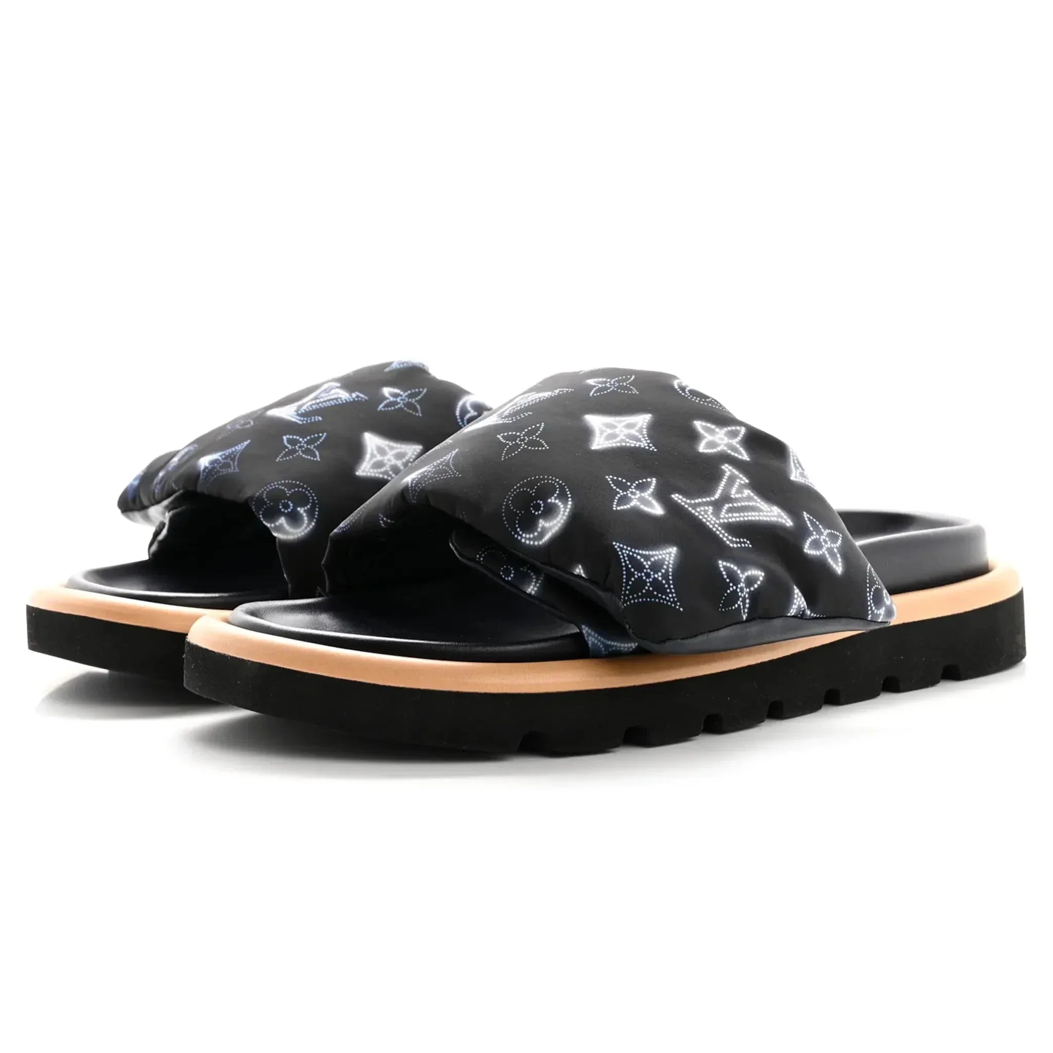 Louis Vuitton Pool Pillow Monogram Navy Slides
