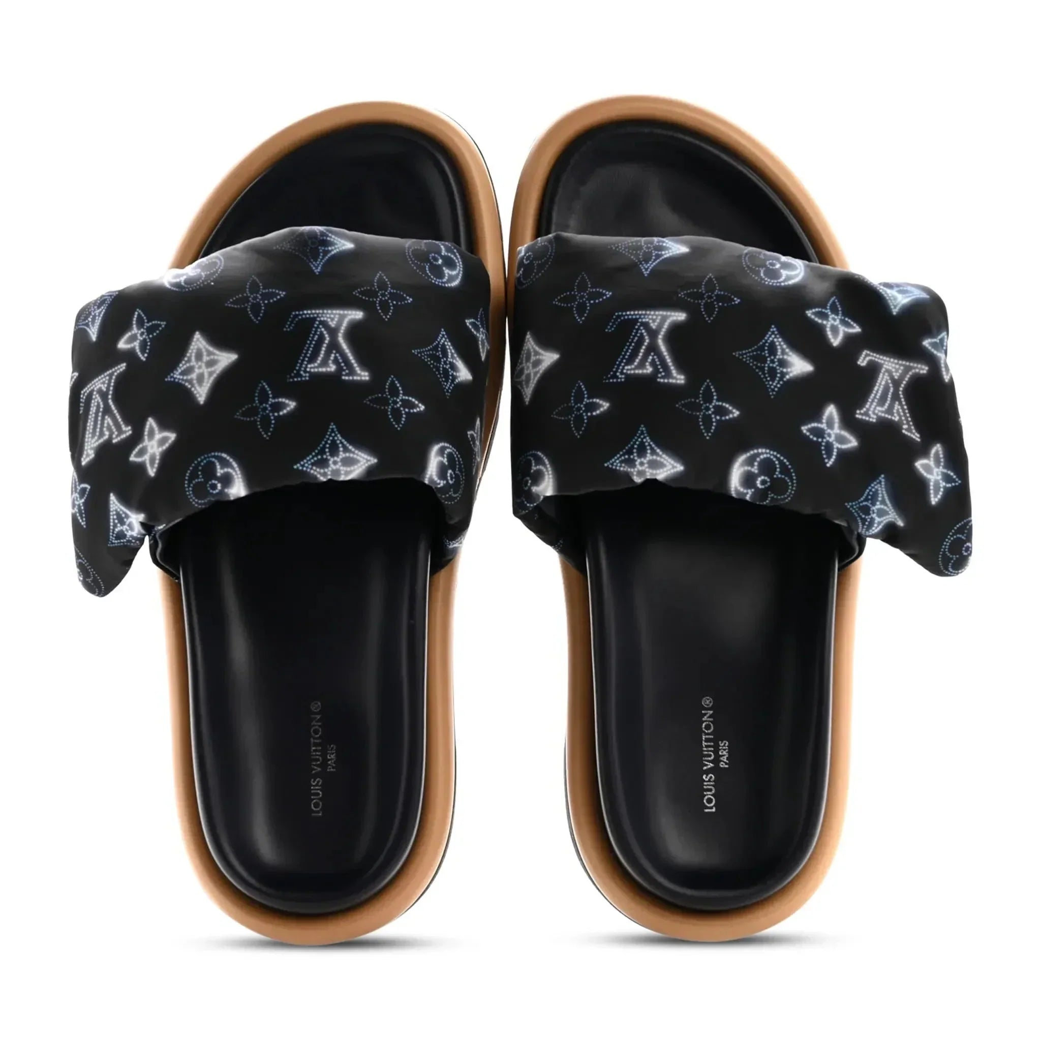 Louis Vuitton Pool Pillow Monogram Navy Slides