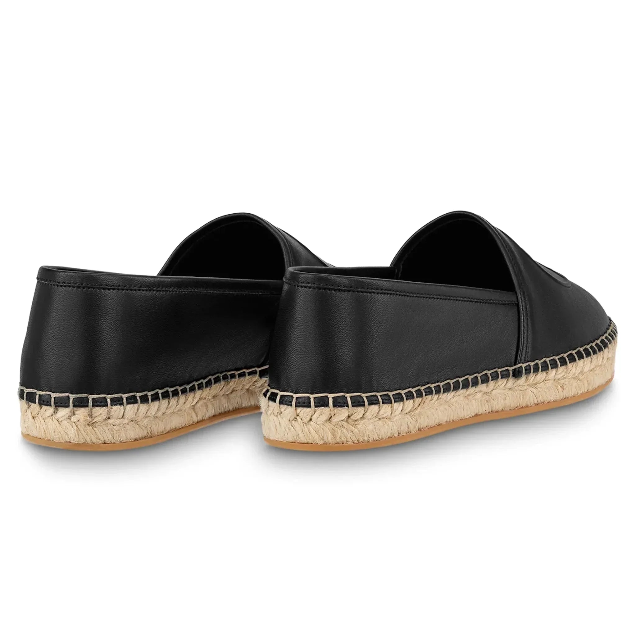 Louis Vuitton Starboard Leder Espadrilles Schwarz