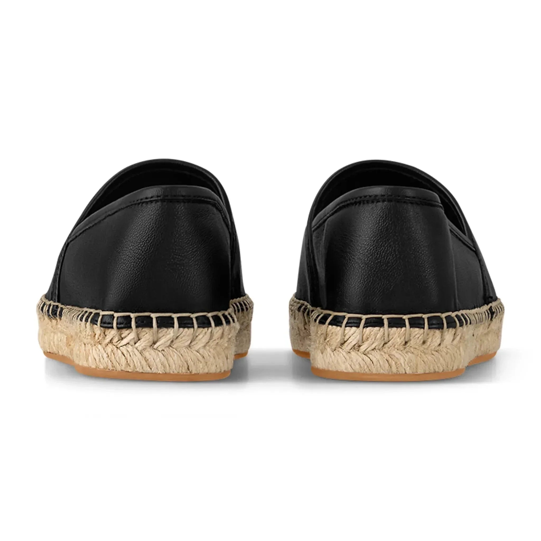 Louis Vuitton Starboard Leder Espadrilles Schwarz