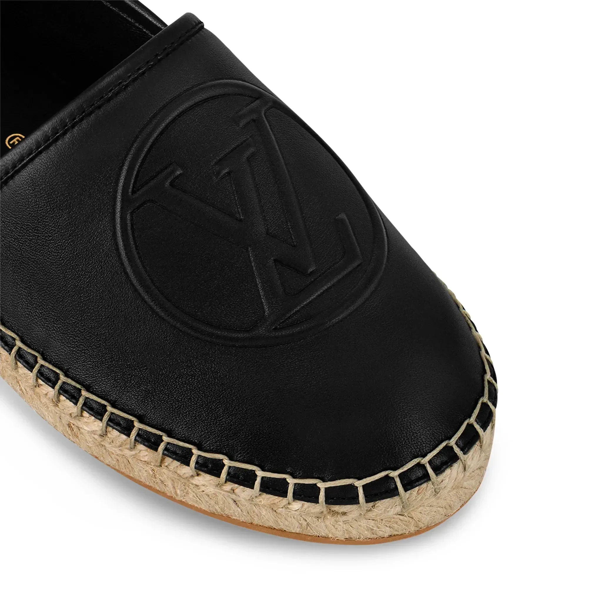 Louis Vuitton Starboard Leder Espadrilles Schwarz