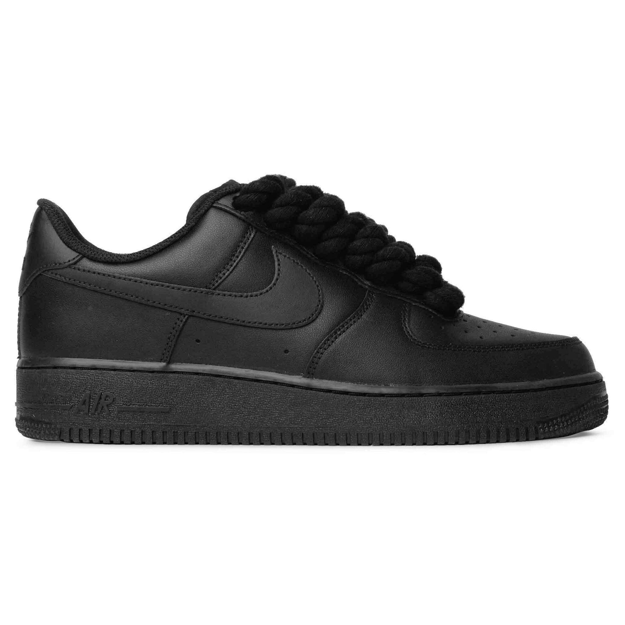 Nike Air Force 1 Low Seilsenkel Schwarz