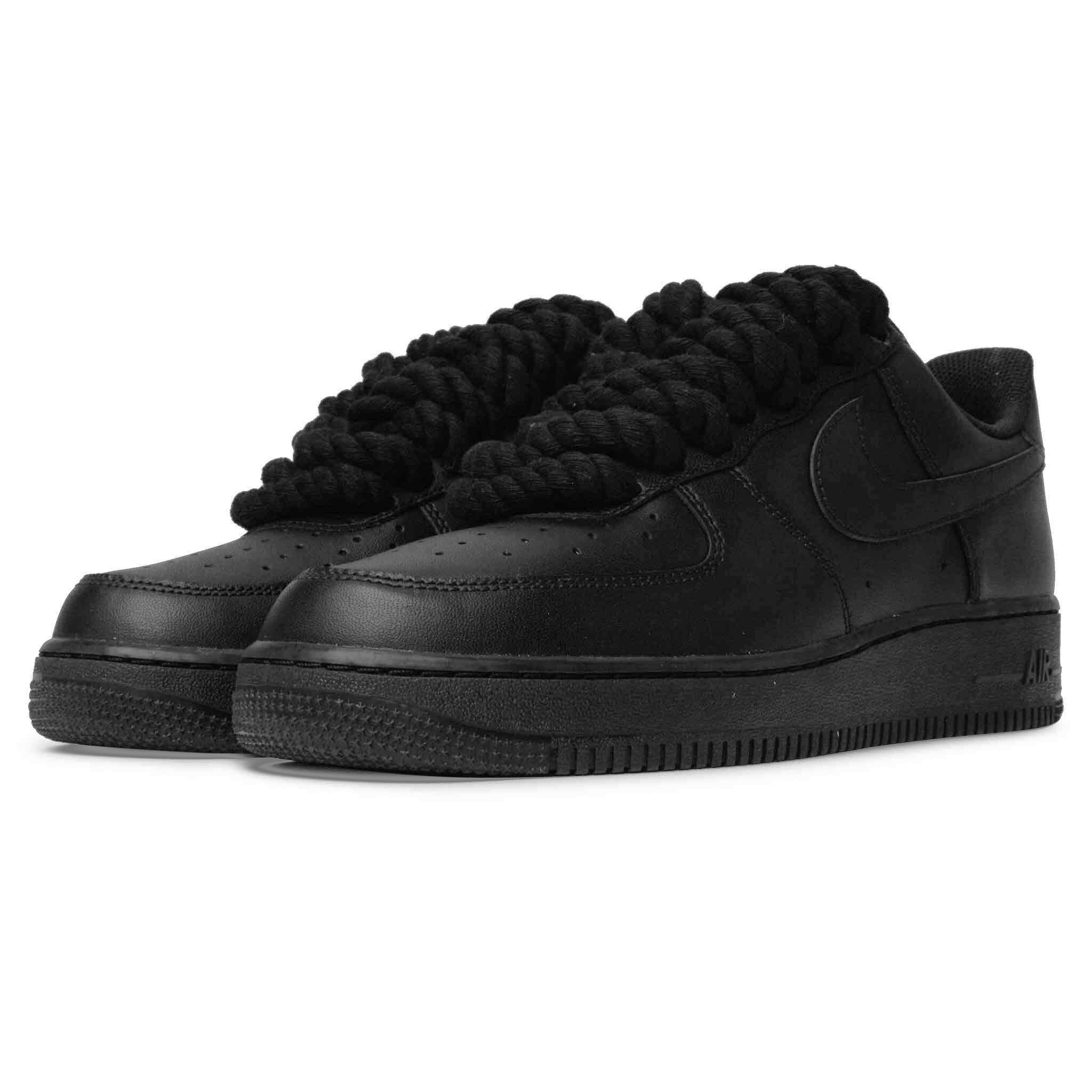 Nike Air Force 1 Low Seilsenkel Schwarz