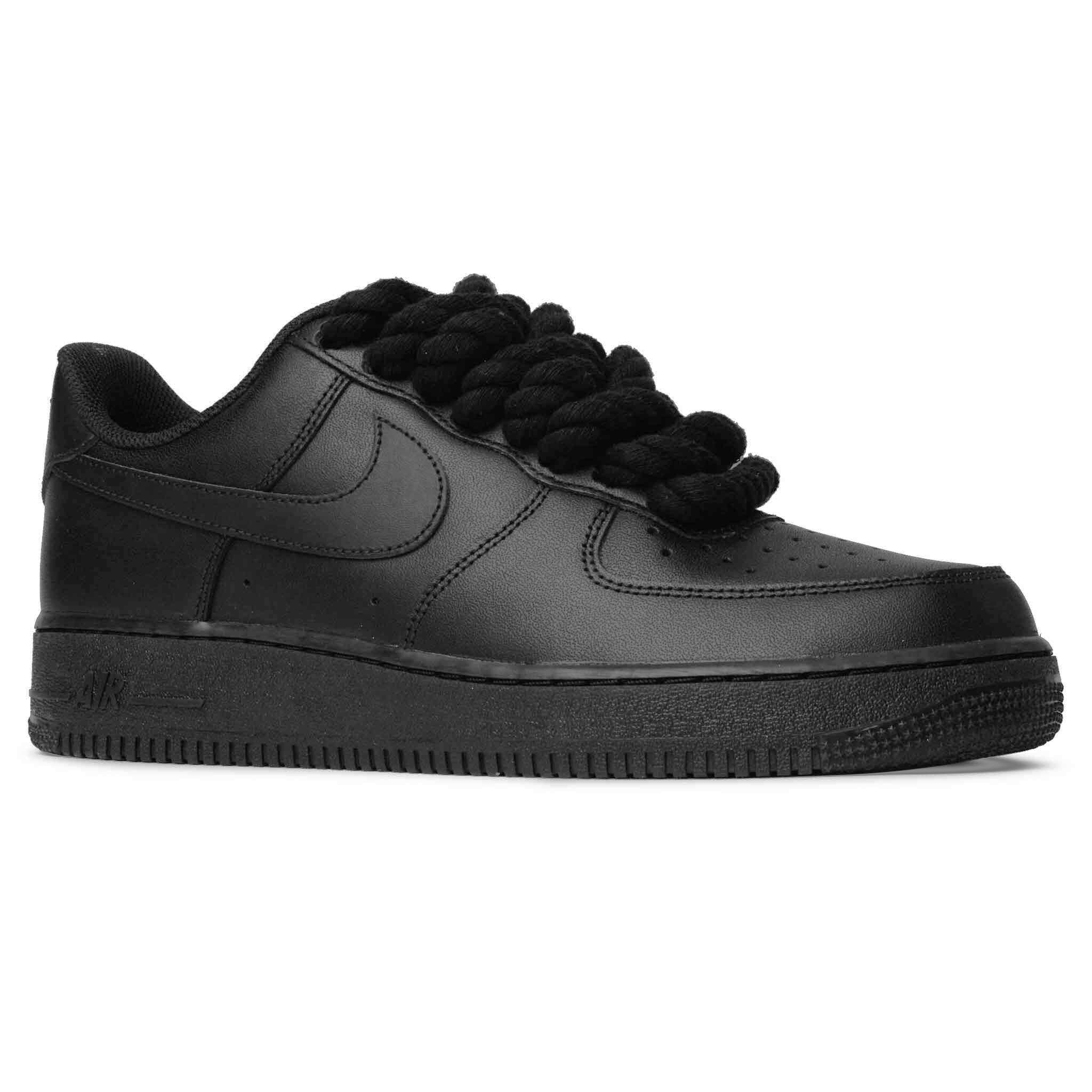 Nike Air Force 1 Low Seilsenkel Schwarz