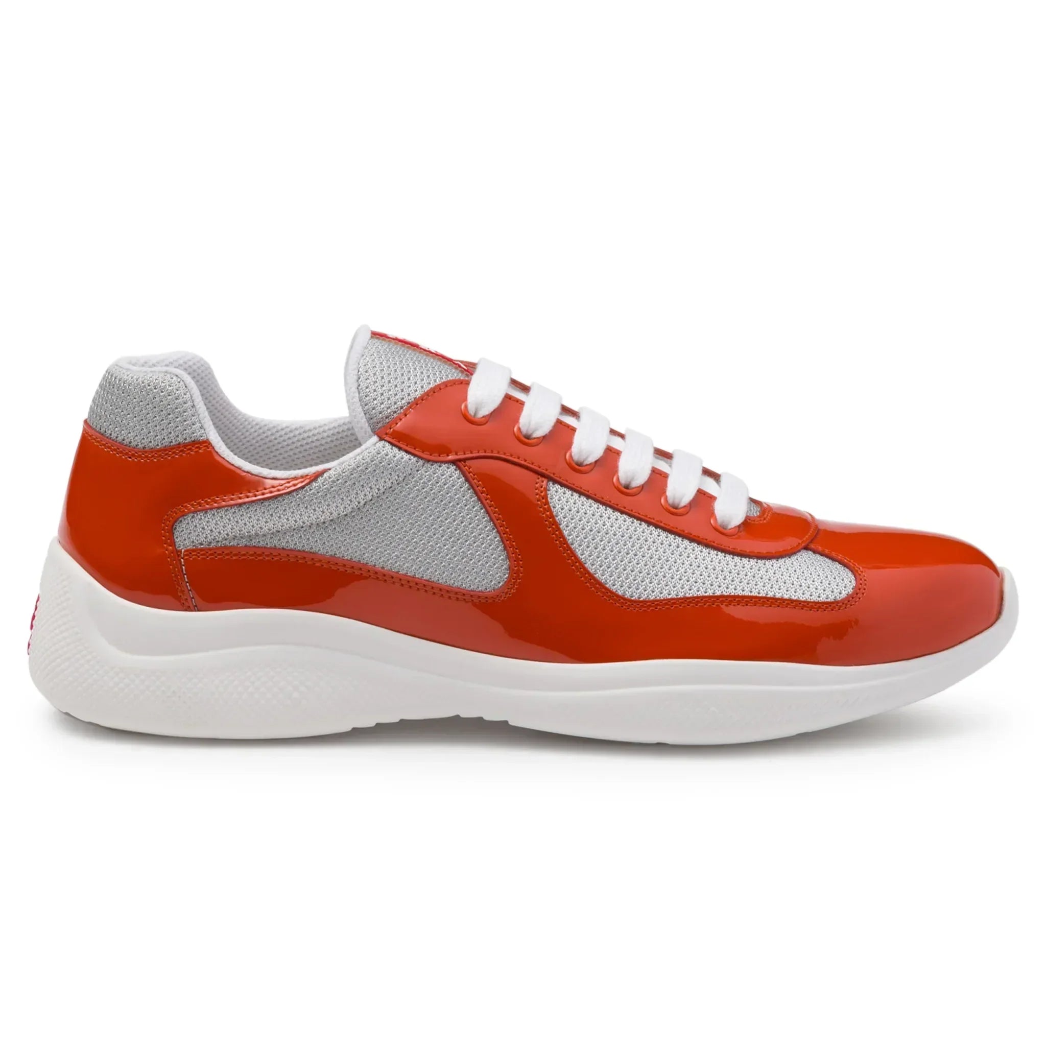 Prada Americas Cup Orange Silber Sneaker