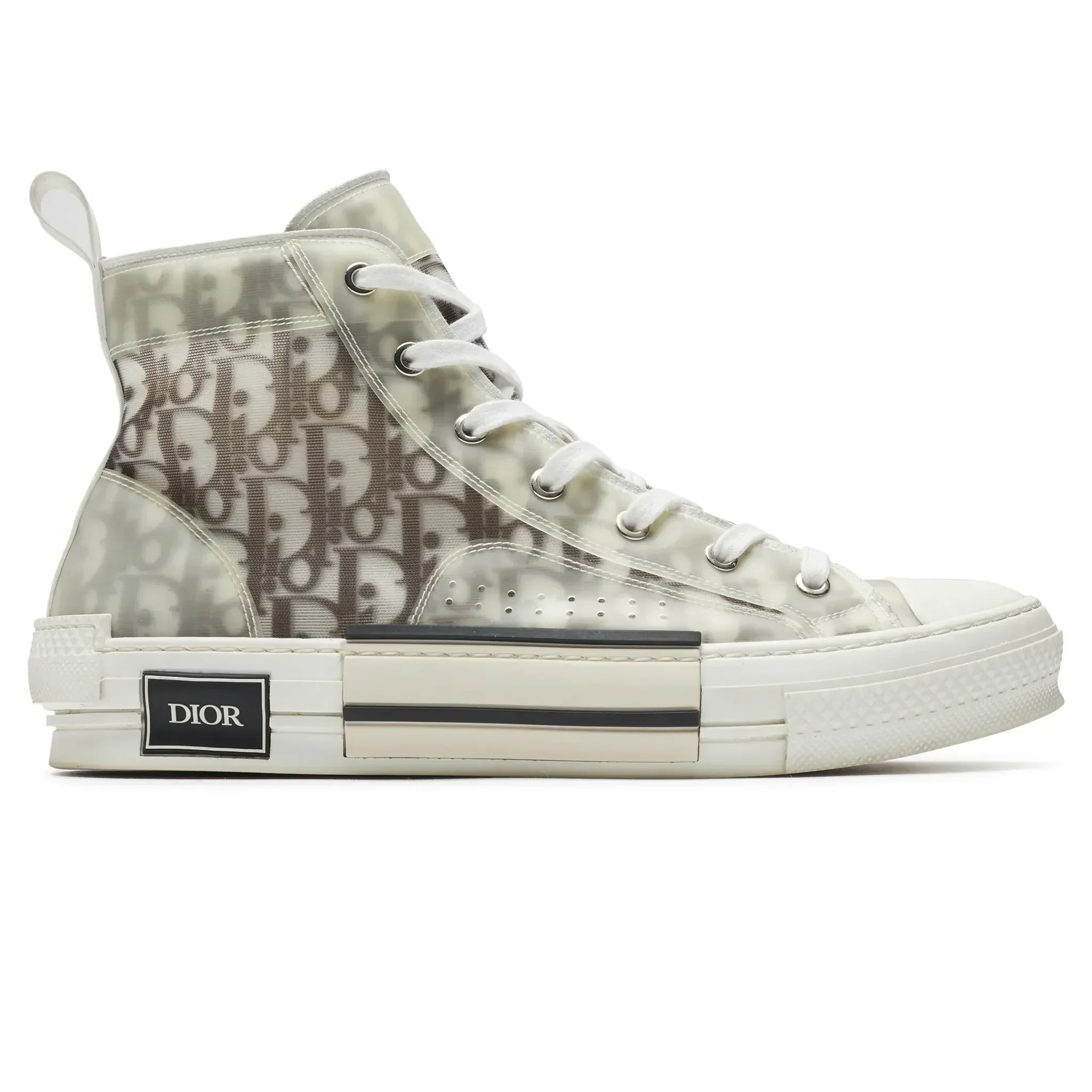 Second Hand - Dior B23 Dior Oblique High White Sneaker