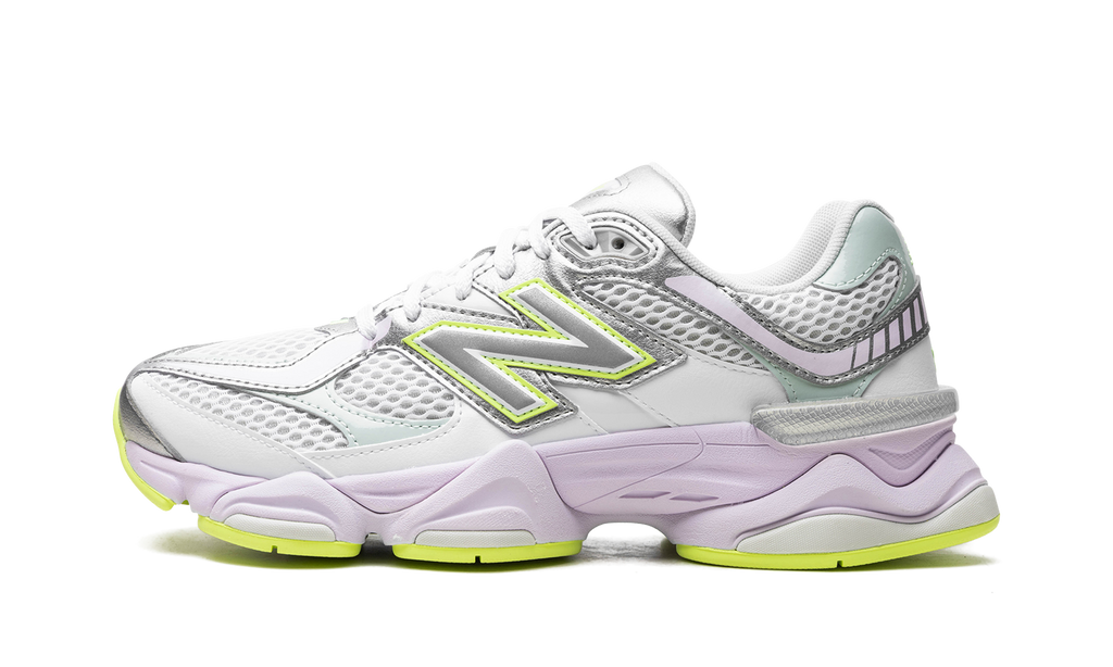 New Balance 9060 White Silver Metallic Taro