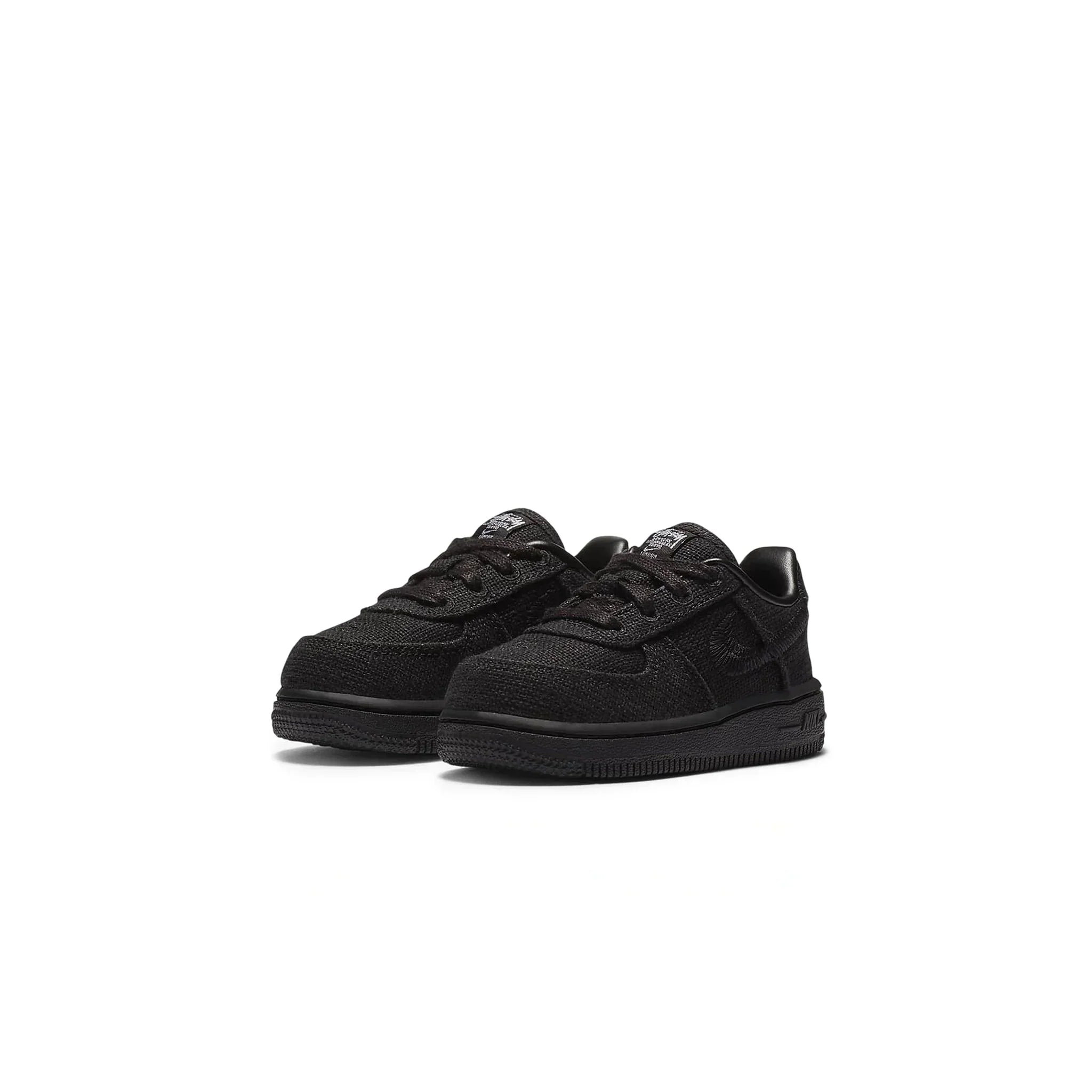 Stussy x Nike Air Force 1 Low Black (Kleinkind)
