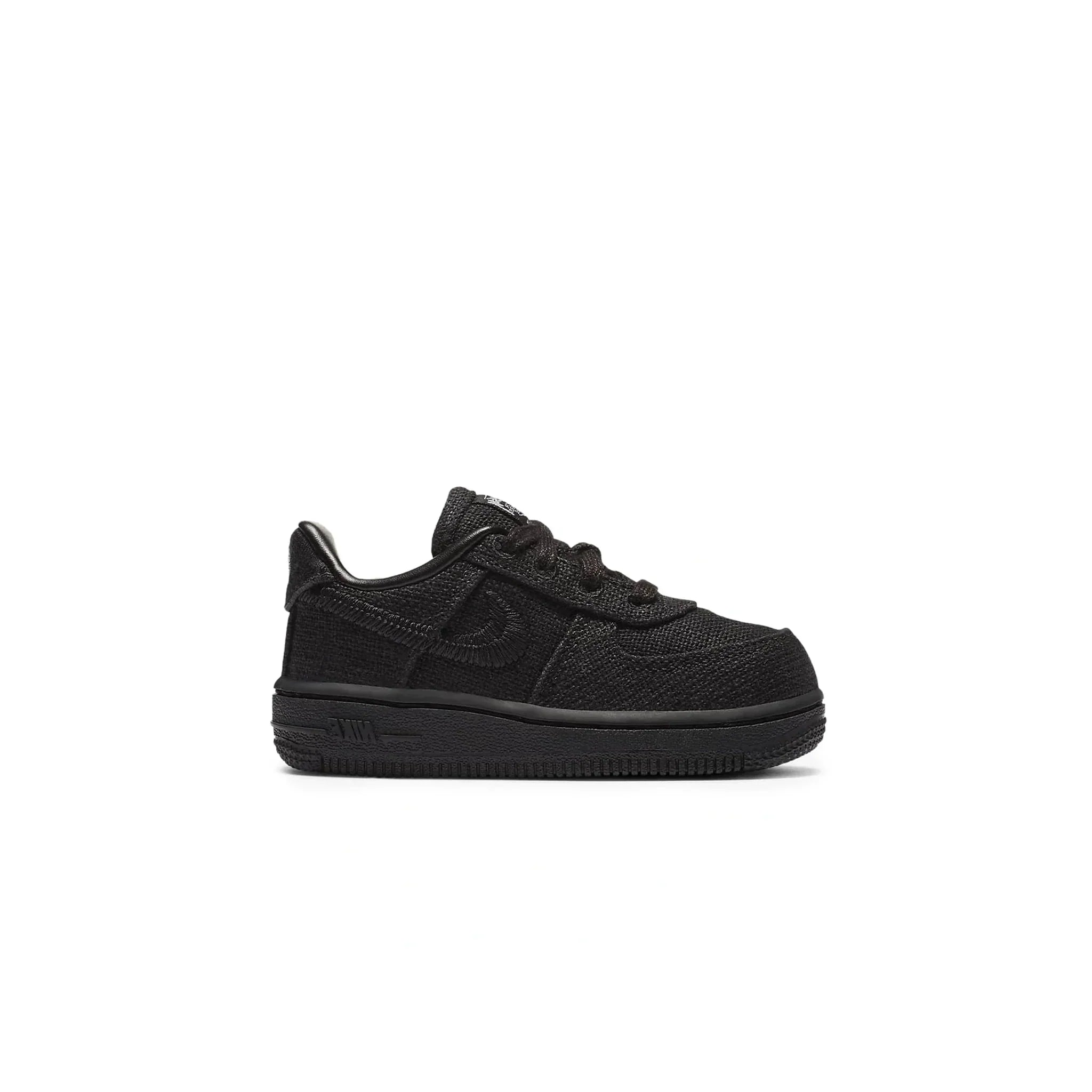Stussy x Nike Air Force 1 Low Black (Kleinkind)