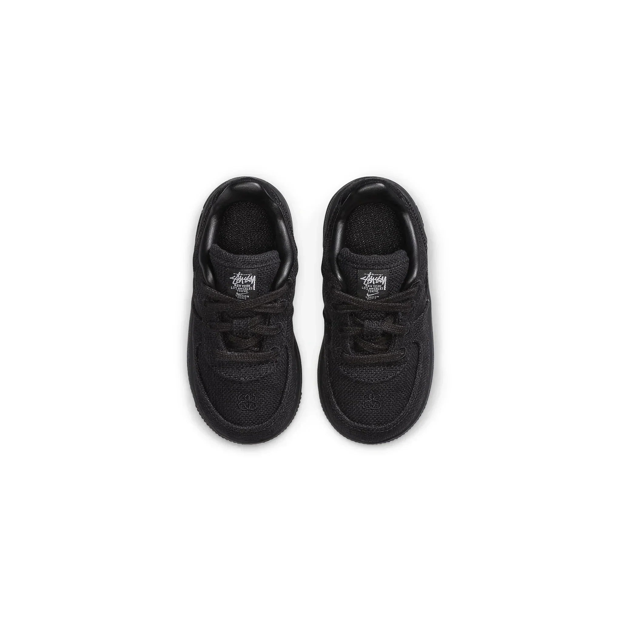 Stussy x Nike Air Force 1 Low Black (Kleinkind)