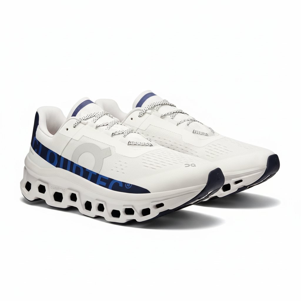On Cloudmonster Ivory | Midnight