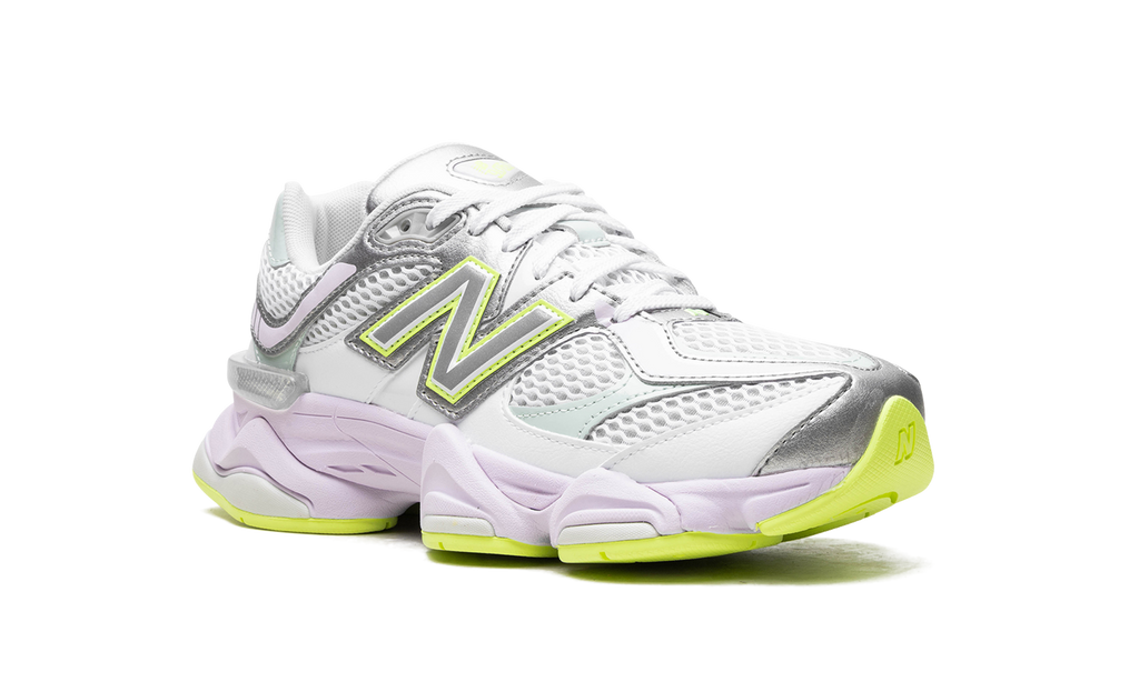 New Balance 9060 White Silver Metallic Taro